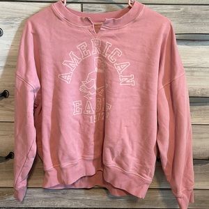 pink crewneck from AE